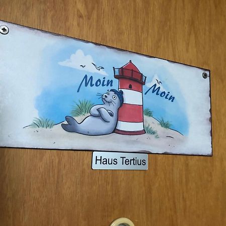 Haus Tertius - Strand- Und Hafennahe Ruhige Ferienwohnung Büsum Esterno foto