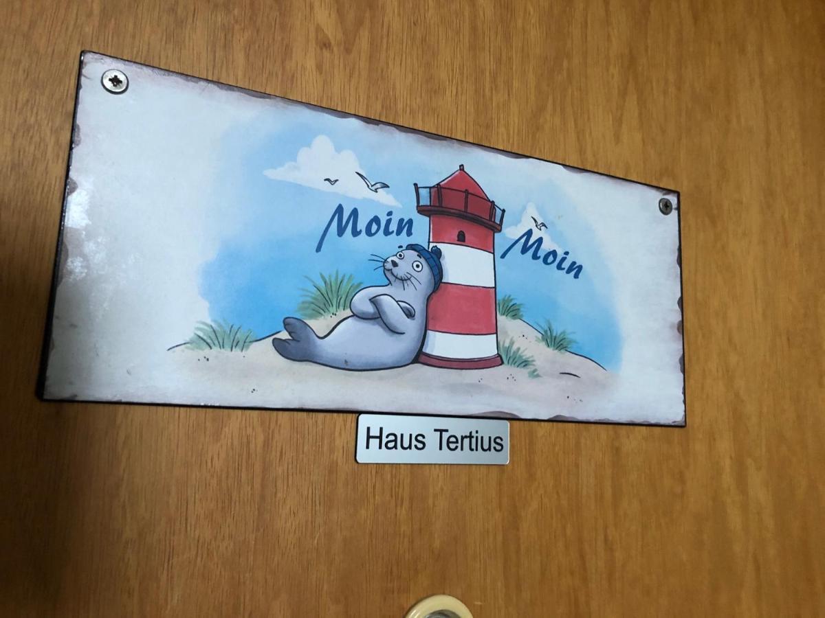 Haus Tertius - Strand- Und Hafennahe Ruhige Ferienwohnung Büsum Esterno foto